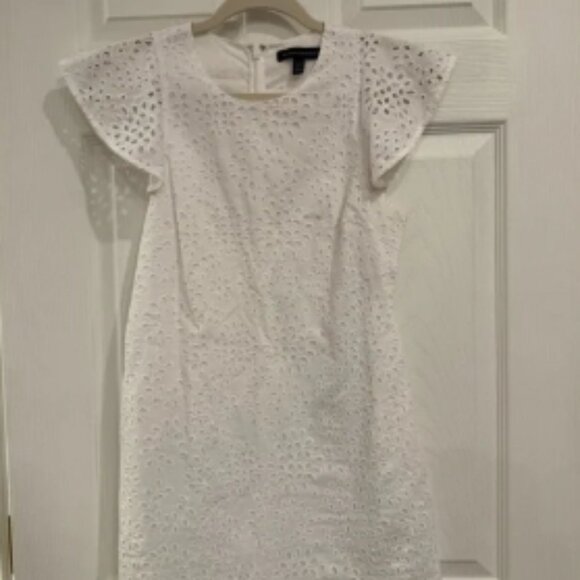 Banana Republic White Eyelet Mini Dress - Picture 1 of 4